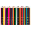 Deli Set of 36 Colored Pencils - Non Toxic - Hexagonal - Brilliant Colors - E37122. 