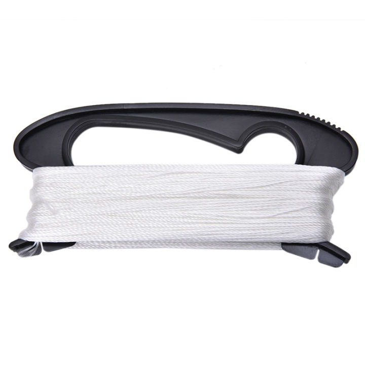 Outdoor Sports 100m White Flying Kite String Line w/ D Shape Winder ...