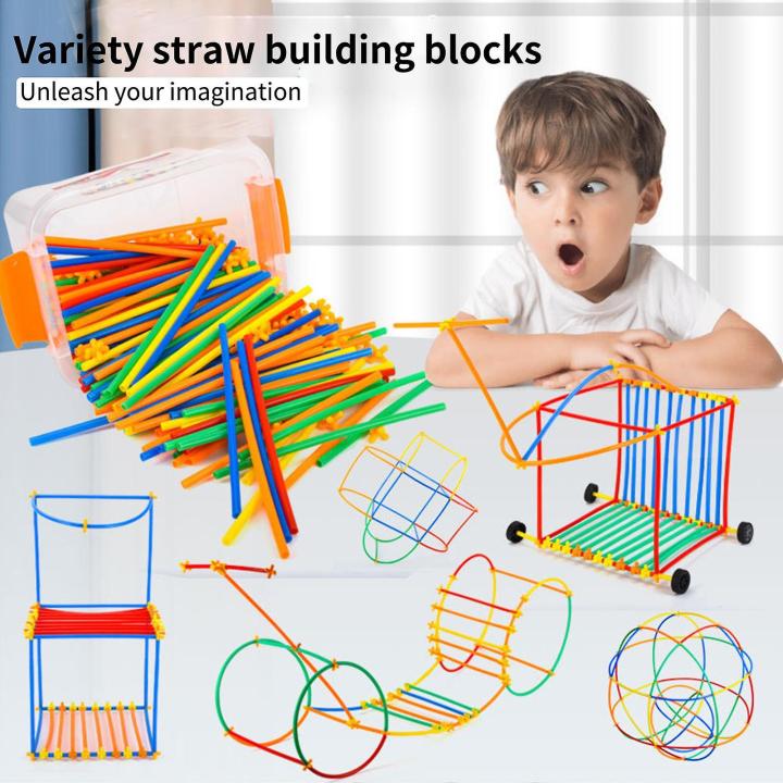 RAINBOW%20Building%20Straws%20and%20Connectors%20-%20STEM%20Blocks%20Construction%20Toys%20for%20Boys%20&%20Girls%20-%20110%20Pcs%20Straw%20Building%20Set%20-%20Engineering%20Connector%20Blocks%20for%20Kids%20-%20Image%208