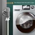 Washing Machine Automatic Water Stop Valve Solid Brass Single Cold Wall Mounted Cold Water Outlet Basin Durable Easy to Use Silver. 