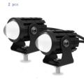 (2pcs) New Mini Fog Light for All Motorcycle, Cars, Jeep(2pcs)  Dual Function White-Yellow Lens Projectors Auxiliary Light 20w. 