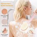 Bath Brush- Shower Brush -Improves Skin's Health - Remove Dead Skin And Toxins, Improves Lymphatic Functions- Loofah Bath Sponge. 