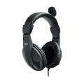 Rapoo H150 Stereo Wired Over Ear Headphones with Microphone Noise-Reduction, USB. 
