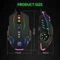 Professional RGB Wired 3600 DPI Competitive Gaming Mouse With Free Pad - 6 Programmable Buttons For Computer & Laptop. 
