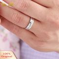 Silver Plated Prince Princess Imperial Crown Adjustable Couple Ring. 