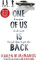 One Of Us is Back Book by Karen M.Mcmanus. 
