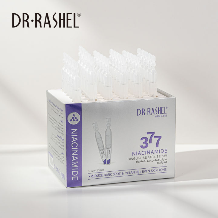 DR.Rashel Skin Care 377 Ampoules Niacinamide Single Use Face Serum 1.2ml x 30pcs DRL-1958