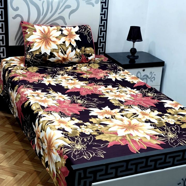 BeQuest%20Cotton%20Single%20Bed%20Sheet%20Set%20with%20Colorful%20Pillow%20-%20Stitched%20-%20Image%206