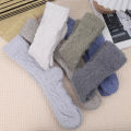 Coral Velvet Socks Men s Mid Length Socks Autumn and Winter Thickened Warm Floor Socks. 
