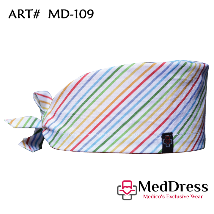 MedDress Designed Surgical Caps | ART# MD-109 | Surgical Caps for Doctors | Unisex Surgical Caps | Premium Quality Surgical Caps