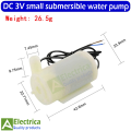 DC 3V-6V Mini Submersible Pump DC Electric Pump New Ultra-quiet Miniature DC 3V-6V 120L/H Brushless Motor Submersible Pump 3W Horizontal by Electrica. 