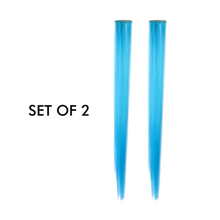 Hair%20Streaks%20Extensions,%20Color%20Highlight%20Hair%20Strips%20Extension%20for%20Girls%20and%20Women%20Set%20of%202%20-%20Image%202