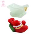 Santa Resin Ornament Beautifully Plant Pot DIY Christmas Santa Mini Figurine. 