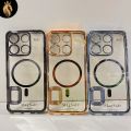 Asfand Brothers for Itel A60s Back Cover Luxury 6D Plating Soft Case Camera Lens Protection - Crome Case - MAG SAFE Case. 