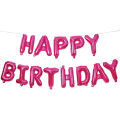 Happy Birthday Balloons Banner - Aluminum Foil Balloons 3D Letters Banners Sign for Kids and Adults Birthday Party Supplies and Background Decoration. 