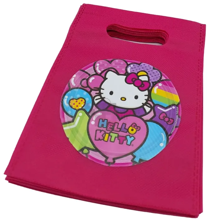 Hello%20Kitty%20Goody%20Bags%20-%208%20x%206%20Inch%20-%20Fabric%20Gift%20Bags%20-%20Hello%20Kitty%20Themed%20Party%20-%20Dark%20Pink%20-%20Girls%20-%20Pack%20Of%2010%20-%20Image%202