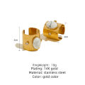 Nabest Waterproof Stainless Steel Howlite Gemstone Ring Jewelry Women 18k Gold Plated Vintage Width Open Rings. 
