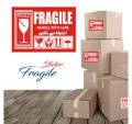 Fragile Sticker for the Sensitive Product and Material Size 2.5 X 3.5. 