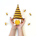 Bumble Bee Gnome Sunflower Nordic Gonk Swedish Tomte Nisse Plush Doll Ornament. 
