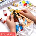 12 Pcs Maries Permanent Fabric Paints Set Dope Dyeing Textile Paints For Clothes Waterproof Burlap. 