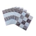Topsky 3D Brick Wallpaper,Stone Textured,Waterproof Peel And Stick Tile Backsplash For Home Design,Livingroom,Bedroom,Kitchen And Bathroom Decoration(6 Tiles). 