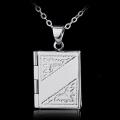 925 sterling silver Necklace Jewelry Openable Wish Box Book Necklace Pendant Pendants Jewelry Gift For Friends Lovers. 