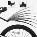 MeterMall 1 Pair Bicycle Fender Universal Adjustable Retractable Mountain Bike Mudguard With Tail Light Riding Equipment. 