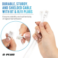 10m Long BT Telephone Cable to RJ11 ADSL Modem Male – 2 Wires 6P2C White Extension Lead for Landline, Modem, Fax, Dial-up, Sky by G-PLUG. 