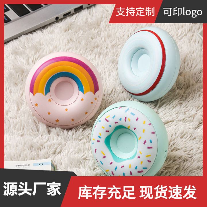 Japanese and Korean fashionable donut hand warmers portable pocket USB three-stop warm baby gift with printable logo
