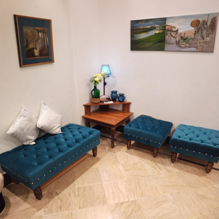 4 Seater Puffy Sofa Set | Imported Premium Velvet | Luxury & Comfortable Design | 10-Year Warranty | Customizable in All Colors