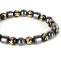 Magnetic Therapy Bracelet Beads Hematite Stone Health Care Weight Loss Jewelry. 