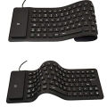 Foldable Silicone Keyboard, USB Wired 85 Keys Waterproof Rollup Silent Typing Soft Touch Keyboard for PC Notebook Laptop. 