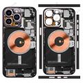 Teardown Circuit Skin for iPhone 11 12 13 14 15 Pro Max XS Max Back Screen Protector Film Cover Tear Down Camouflage Sticker. 