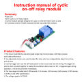 JK11 Adjustable Cycle Timer Delay On/Off Switch Power Supply Relay DC 5V 12V 24V Timer Delay Relay 1s-100s 0-15Min 0-60Min 0-24H. 