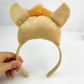 Animal Horse Costume Accessories Hair Band Ears Headband Bow Tie Tail for Cosplay Photo without paws. 
