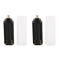 XHHDQES New 2PCS 18650 Battery Tube + 2PCS AAA Battery Holder for Flashlight Torch Lamp. 