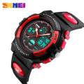 SKMEI Kids Fashion LED Backlight Alarm Dual Display Girls Boys Shock Resistant Waterproof Digital Watch 1163. 