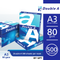 A3 Size Paper 80g - Double A - Made in Thailand - 1 Ream - Imported. 