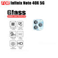 3 IN 1 infinix Note 40X Tempered Glass Film For infinix Note 40 5G 4G Full Cover Screen Protector Glass +Camera Lens Film+back film. 