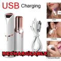 Rechargeable Flawless Facial Hair Remover With USB Cable Imported| SkyScraper Store. 