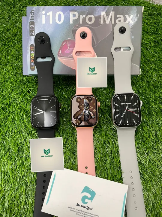 i10 Pro Max Bluetooth Call Smart Watch 2.19" Full Touch Screen ...