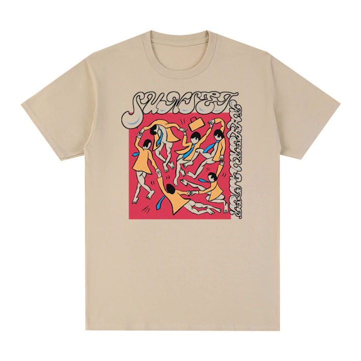 Sunset roller coaster vintage T-shirt my Jinji cotton men T shirt new tee tshirt womens tops