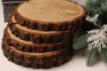 Natural Wood Slices (12 Pcs, 3–5 Inches) – Rustic DIY Craft Kit for Wedding Decor, Art Projects & Ornaments. 