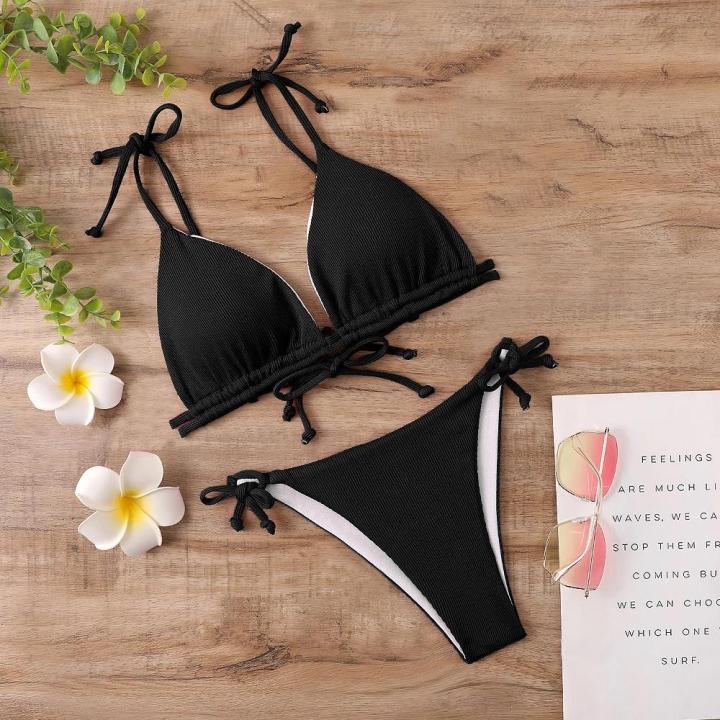 SAKURA Bikini Suit Women's Summer Beach Suit Brazil Swimsuit 2023 Women's Hot Spring Swimsuit Biquini Ropa Mujer