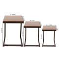 Square Nest of Table. 