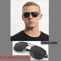 Square Aviation Sunglasses Men Luxury Brand Designer Sun Glasses for Male American Optical Glass Lens. 