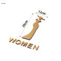 WC Sign Board Signage Bathroom Sign with Self Toilet Sign Female S. 
