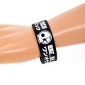 Personalized Thin Rubber Custom Logo Bangle Wrist Band Wristband Silicone Bracelet For Man Baby Sports Running. 