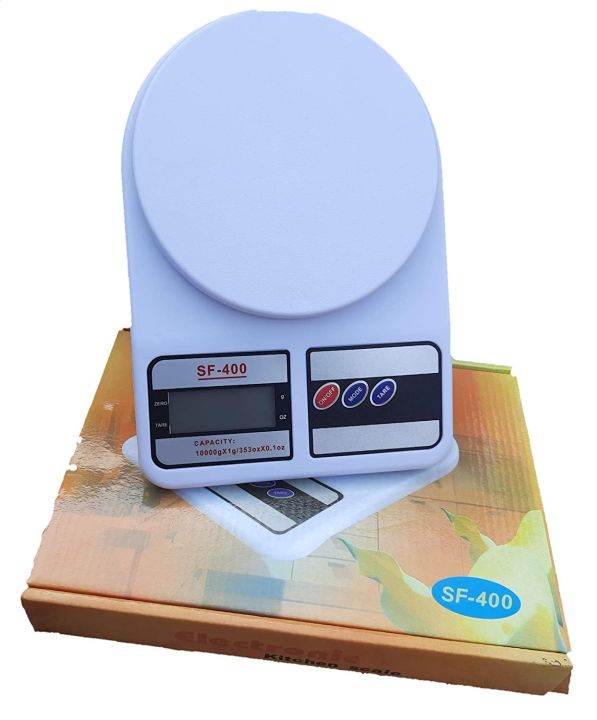 10kg Electronic Digital Kitchen Scale Ideal For Mother & Baby Cooking Baking Gift Items Multipurpose Digital Weight Machine Digital Weight Scale Digital Weighing Machine Digital Mini Scale Weight Machine Digital Jewelry Vegetable Cake Fruit Scale White