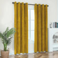 Mustard Premium Quality Velvet Curtains. 